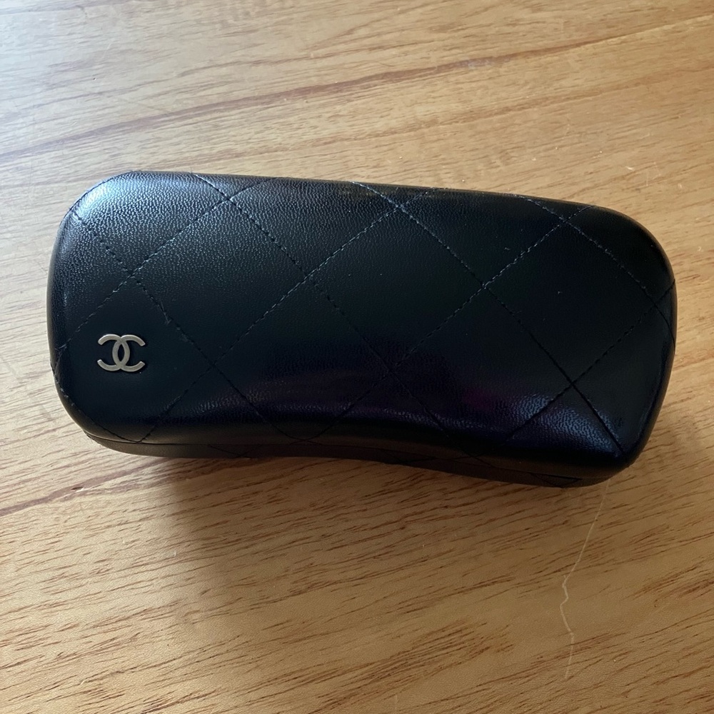 Chanel Leather Quilted Sunglass Case